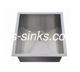 OEM Submontada Lave de cozinha de aço inoxidável 14-1 / 2 * 17 'tamanho interno Single Bowl com Drainboard