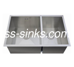 Satin Finish Apron Lavatório de cozinha de aço inoxidável com acessórios de dispensador de sabão