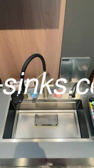 Lava-louças de cozinha de aço inoxidável com acessórios
