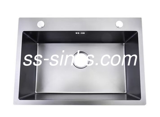 Finish polonês Topmount Lava-louças de cozinha com 1 tigela OEM dimensões exteriores incluídas