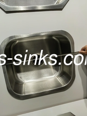 escovado ss201 Pequeno Laveira de cozinha de aço inoxidável