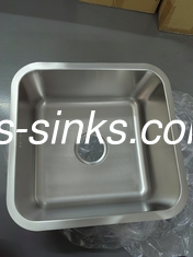 Avental cozinha de aço inoxidável recipiente único lavatório forma quadrada e drenador resistente à corrosão