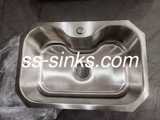 SUS304 Lava-louças de aço inoxidável de qualidade de cozinha com esgoto resistente à corrosão