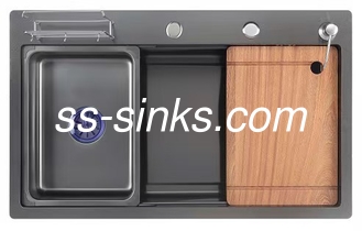 Rose Gold Corner Lava-louças de aço inoxidável combinação definitiva de estilo e função