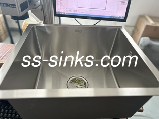 Aço inoxidável Single Bowl Cuisine Sink Submount para cozinha moderna e funcional