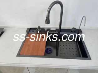 1 recipiente de montagem superior Lavabo em 33 * 22 polegadas de tamanho para organização da cozinha