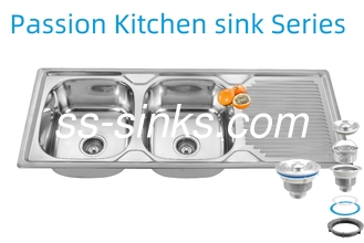 1200 X 500 mm Avental Laveira de cozinha de aço inoxidável com 0,6 mm/0,8 mm/1,0 mm Espessura e tamanho do produto