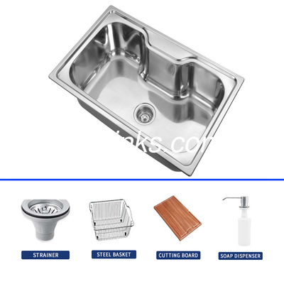 50/50 Split Basin Double Bowl SS Lava-louças de cozinha com torneira electroplated