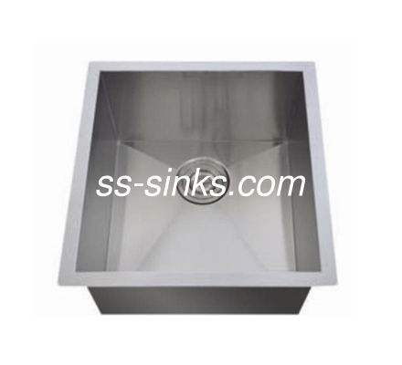 OEM Submontada Lave de cozinha de aço inoxidável 14-1 / 2 * 17 'tamanho interno Single Bowl com Drainboard