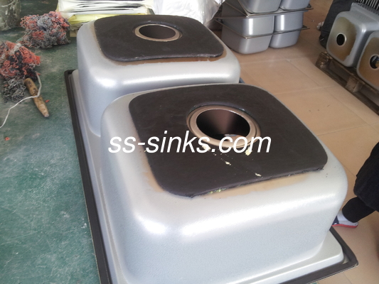 Lave de cozinha de aço inoxidável 304 com caixa dupla Design moderno e elegante