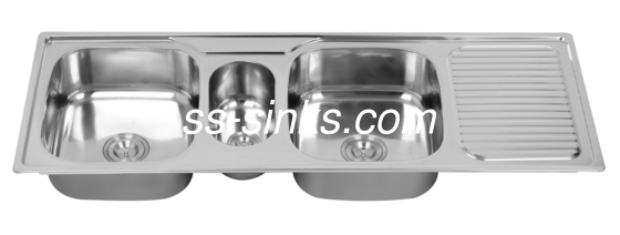 Esquina cozinha de aço inoxidável Sink Bowl Profundidade 9 polegadas e cesta para design de cozinha moderna