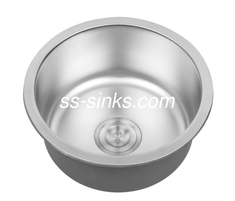 9 polegadas profundidade do lavatório submontado lavatório de cozinha de aço inoxidável com acabamento escovado / polido e estilo moderno