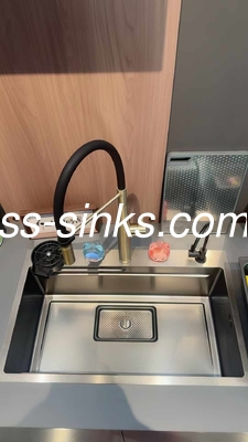 aço inoxidável 304 bar única tigela Modern Top Mount Laveira de cozinha