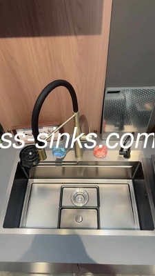 aço inoxidável 304 bar única tigela Modern Top Mount Laveira de cozinha
