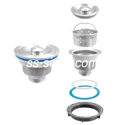 Aço inoxidável escovado 33x22 Drop In Dual Bowl Lavatório de cozinha feito à mão