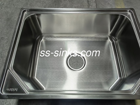 Monte superior grande hexagonal de aço inoxidável Single Bowl Sink Above Counter