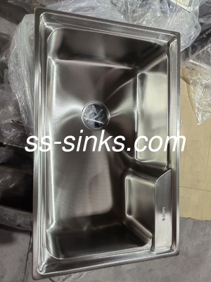OEM Topmount Lava-louças de cozinha com localização de drenagem traseira e bacias duplas em tamanho OEM