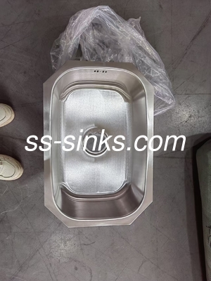 18G Gauge Undermount Stainless Steel cozinha Lava 9 polegadas de profundidade Single Bowl e Drainboard Incluído