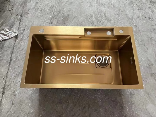 Forma de taça retangular Monte superior de aço inoxidável Lava satinado Finalização pesada