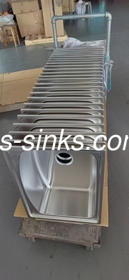 24 * 18 polegadas Modern Topmount Lavatório de cozinha dimensões exteriores OEM Com estilo moderno
