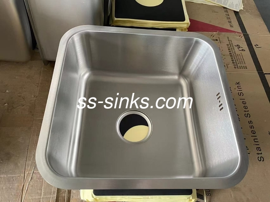 40 * 40cm Quadrado Single Bowl Undermount Lava-louça fácil de instalar para armário