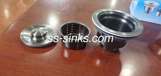 Série 304 de aço inoxidável lavanderia feita à mão Double Bowl Topmount Instalação para cozinha
