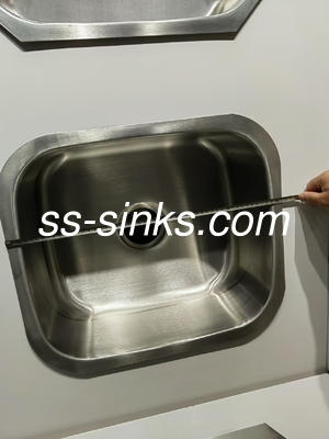 escovado ss201 Pequeno Laveira de cozinha de aço inoxidável