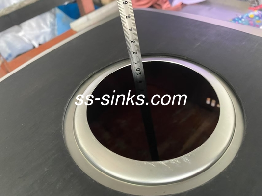 escovado ss201 Pequeno Laveira de cozinha de aço inoxidável