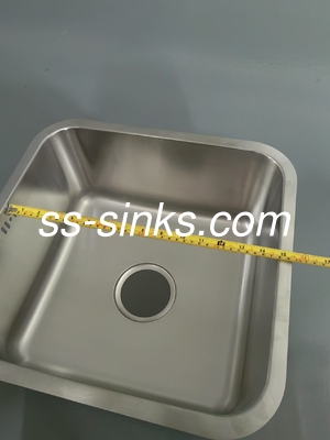 Avental cozinha de aço inoxidável recipiente único lavatório forma quadrada e drenador resistente à corrosão
