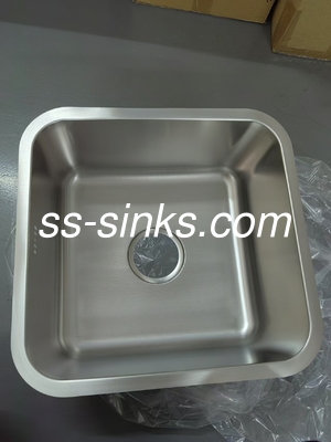 Avental cozinha de aço inoxidável recipiente único lavatório forma quadrada e drenador resistente à corrosão