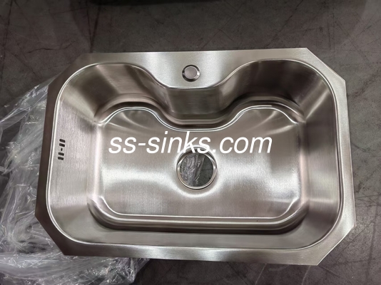 SUS304 Lava-louças de aço inoxidável de qualidade de cozinha com esgoto resistente à corrosão