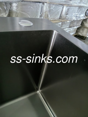 Retangulo negro de aço inoxidável Double Bowl Sink para fácil limpeza e manutenção