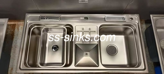 Topmount Sink de cozinha Double Bowl para desempenho e fácil instalação
