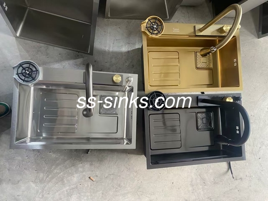 Submount Corner Lavabo de cozinha de aço inoxidável com até você Instalação necessária
