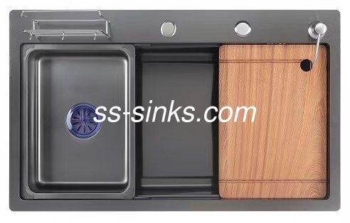 Rose Gold Corner Lava-louças de aço inoxidável combinação definitiva de estilo e função