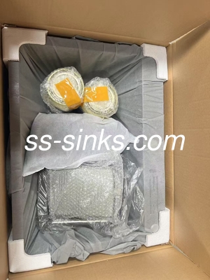 Atualize a sua cozinha com uma pia de lavatório de cozinha quadrada de aço inoxidável de uma empresa de renome