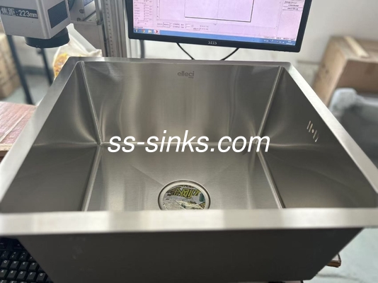 Aço inoxidável Single Bowl Cuisine Sink Submount para cozinha moderna e funcional