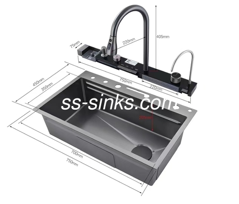 Topmount Laveira de cozinha para gabinete de 36 polegadas 21cm profundidade de taça 3 furos de torneira e mais Top escolha