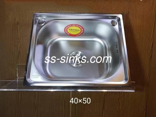Topmount Laveira de cozinha Single Bowl Com Drainboard 30 X 17 polegadas Um ou Dois Buracos para Laveira de Cozinha Com Drainboard