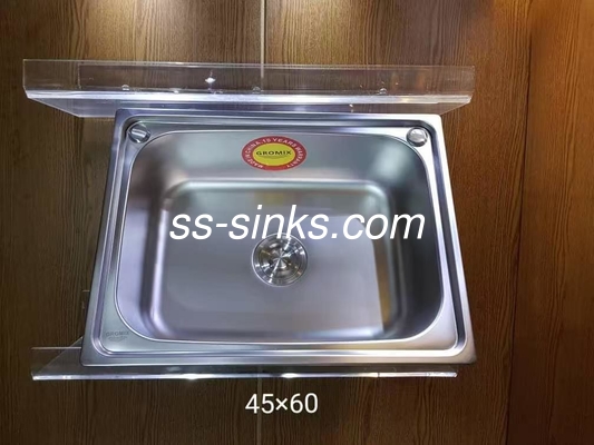 Topmount Laveira de cozinha Single Bowl Com Drainboard 30 X 17 polegadas Um ou Dois Buracos para Laveira de Cozinha Com Drainboard