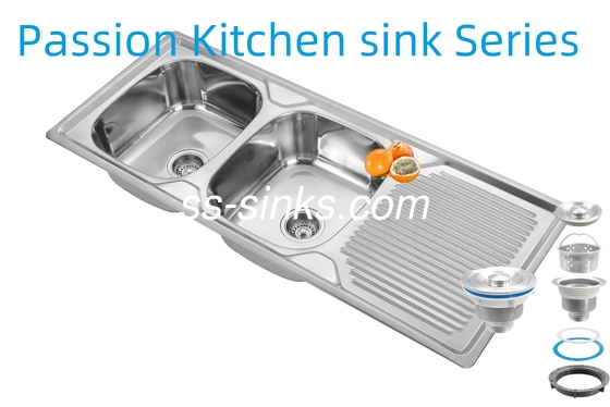 1200 X 500 mm Avental Laveira de cozinha de aço inoxidável com 0,6 mm/0,8 mm/1,0 mm Espessura e tamanho do produto