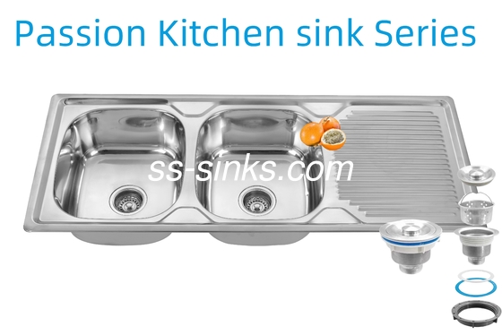 1200 X 500 mm Avental Laveira de cozinha de aço inoxidável com 0,6 mm/0,8 mm/1,0 mm Espessura e tamanho do produto