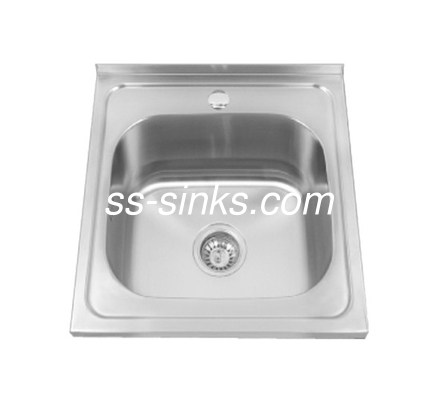 Emboss Finish Single Bowl Sink de aço inoxidável para banheiro