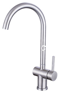 Torneira de água de aço escovada da água quente e fria 304 torneira de aço inoxidável