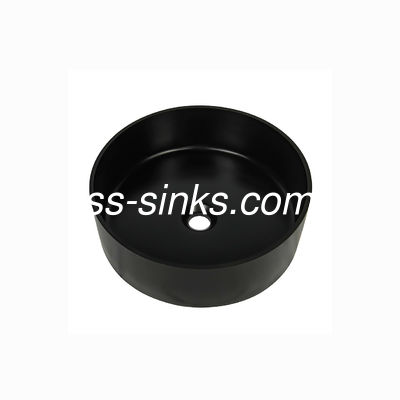 quartzo preto Undermount de 410mm em volta da única banca da cozinha da bacia com Splashback