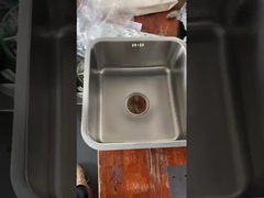 40 * 40cm Quadrado Single Bowl Undermount Lava-louça fácil de instalar para armário