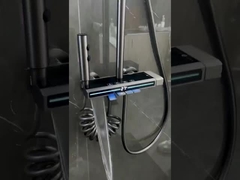 OEM Set de chuveiro de aço inoxidável de níquel escovado preto montado na parede